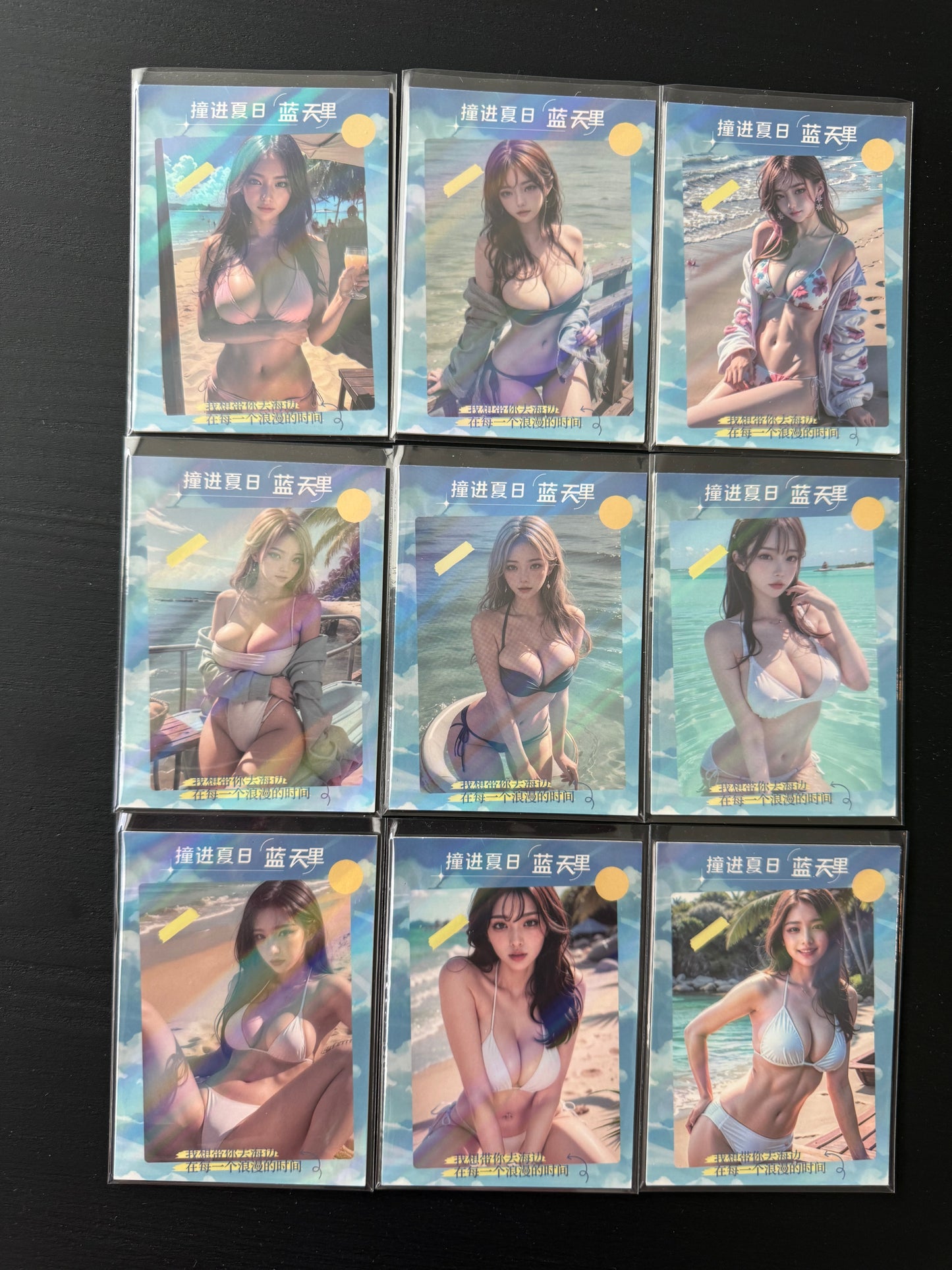 Hormone 4 Goddess Story Anime Waifu Card TCG Spicy swimsuit girl 9 cards/set US seller