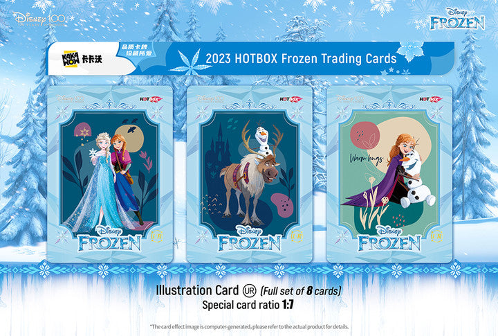 Frozen trading cards(1 box) Kakawow Hot Box Disney 100