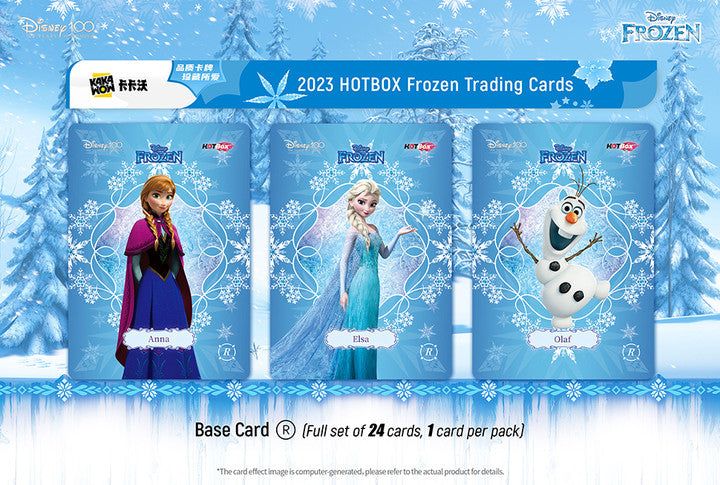 Frozen trading cards(1 box) Kakawow Hot Box Disney 100
