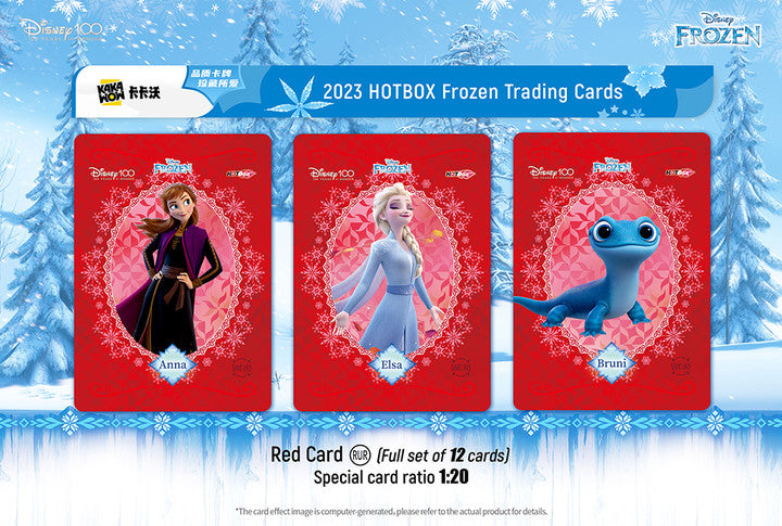 Frozen trading cards(1 box) Kakawow Hot Box Disney 100