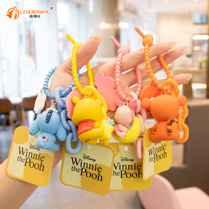 1 Winnie The Pooh Key Chain(Pooh/Piglet/Tigger/Eeyore) Disney