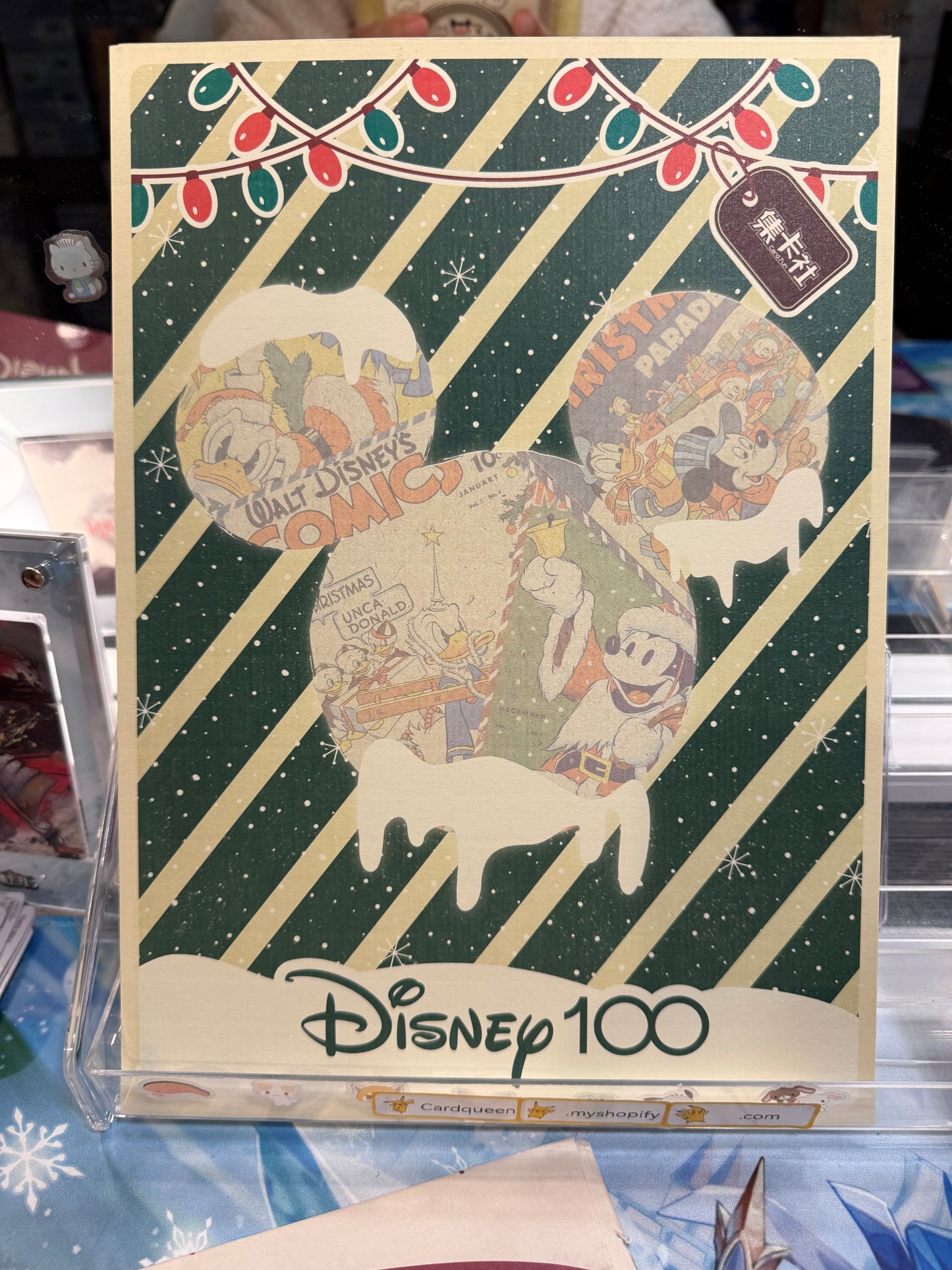 2023 Card Fun Disney 100 Joy Festival Christmas A4 size art board Donald Duck