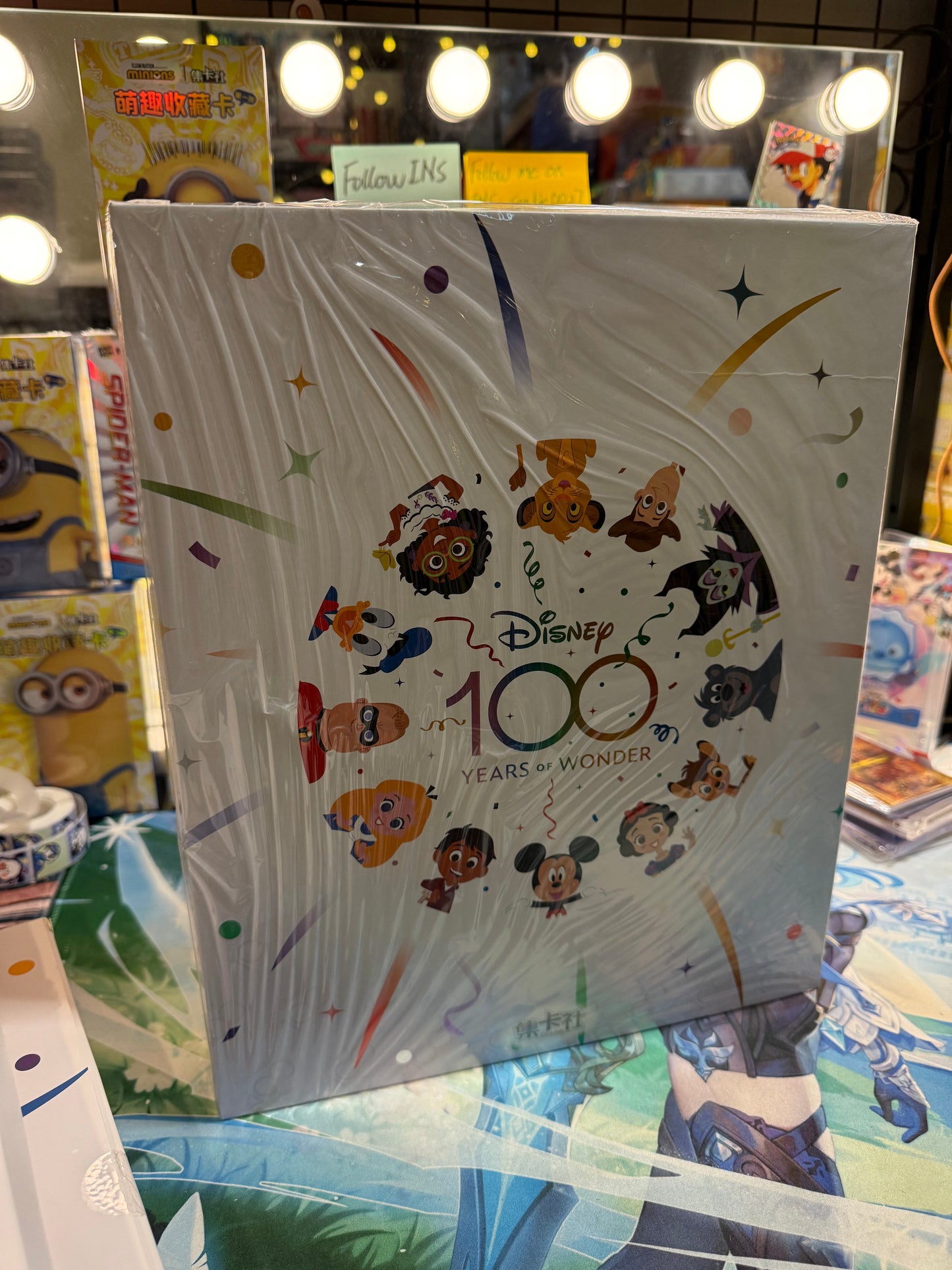Card Fun Disney 100 Joyful Trading Cards Binder 9 Pockets Double Sided