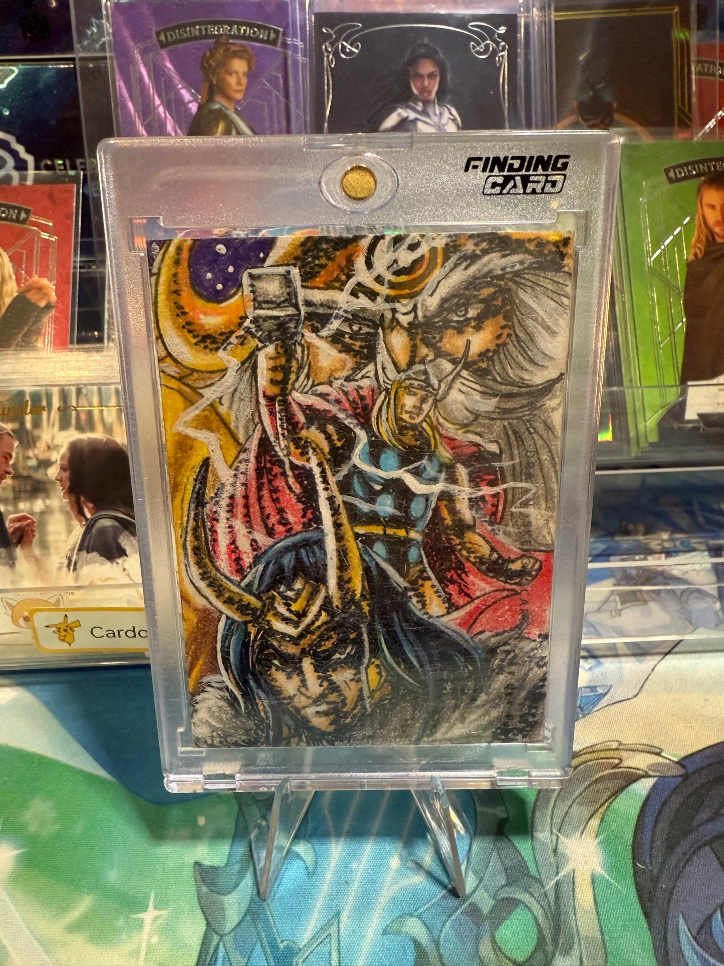 Thor&Loki 1/1 sketch card from Finding Unicorn Marvel Thor-Thunder set US seller