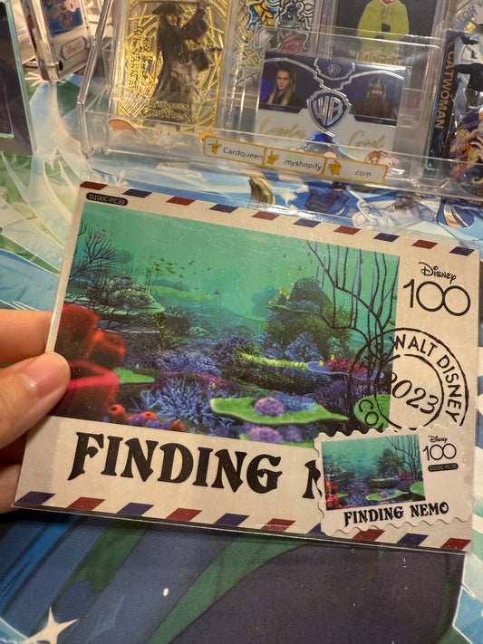 Card Fun Disney 100 Carnival postcard Finding Nemo (Stamp and postcard matched) US seller