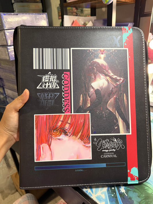 Goddess Carnival Kafka Waifu Anime Trading Cards binder 3 Ring 9 Pockets