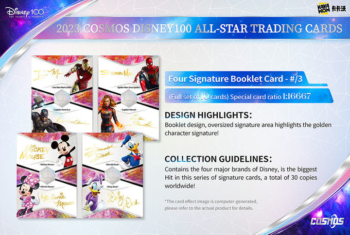 Kakawow 2023 COSMOS Disney100 ALL-STAR Trading Cards