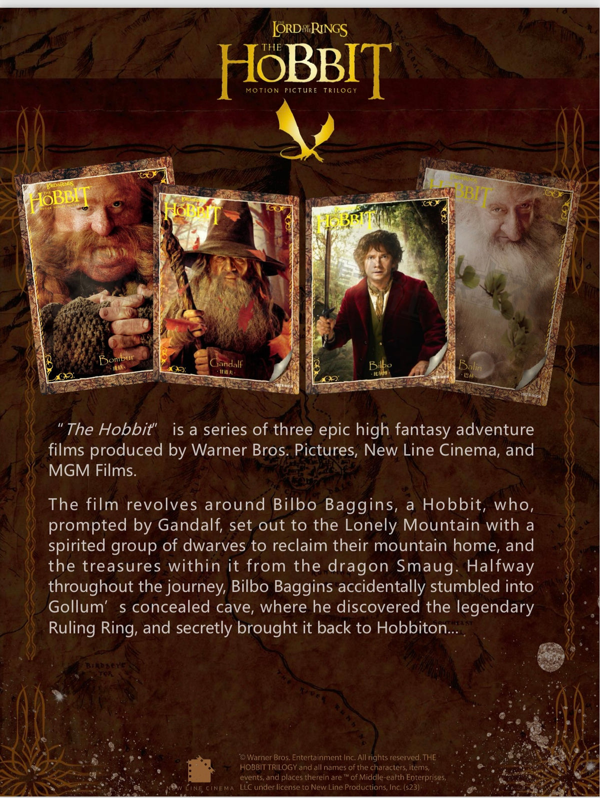 Card Fun The Hobbit Trading Card Sealed Box LOTR