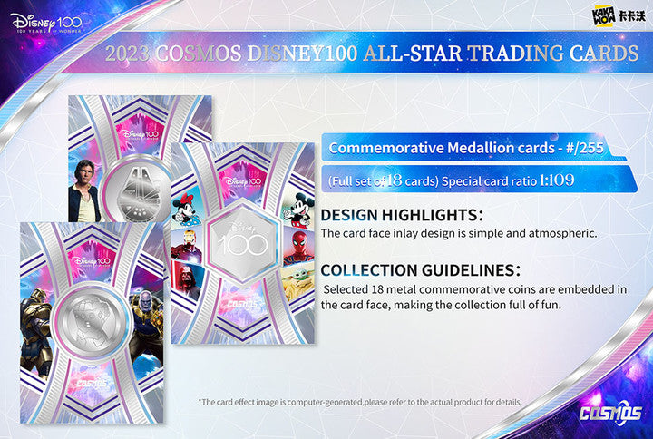 Kakawow 2023 COSMOS Disney100 ALL-STAR Trading Cards