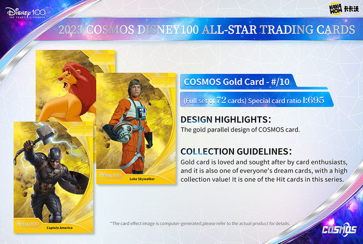 Kakawow 2023 COSMOS Disney100 ALL-STAR Trading Cards