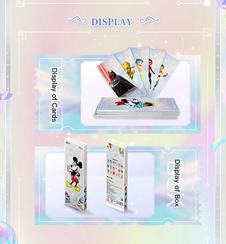 Kakawow Disney 100 Refractor Ticket Jumbo Cards 18 Cards Sealed Box