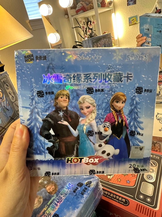 Frozen trading cards(1 box) Kakawow Hot Box Disney 100