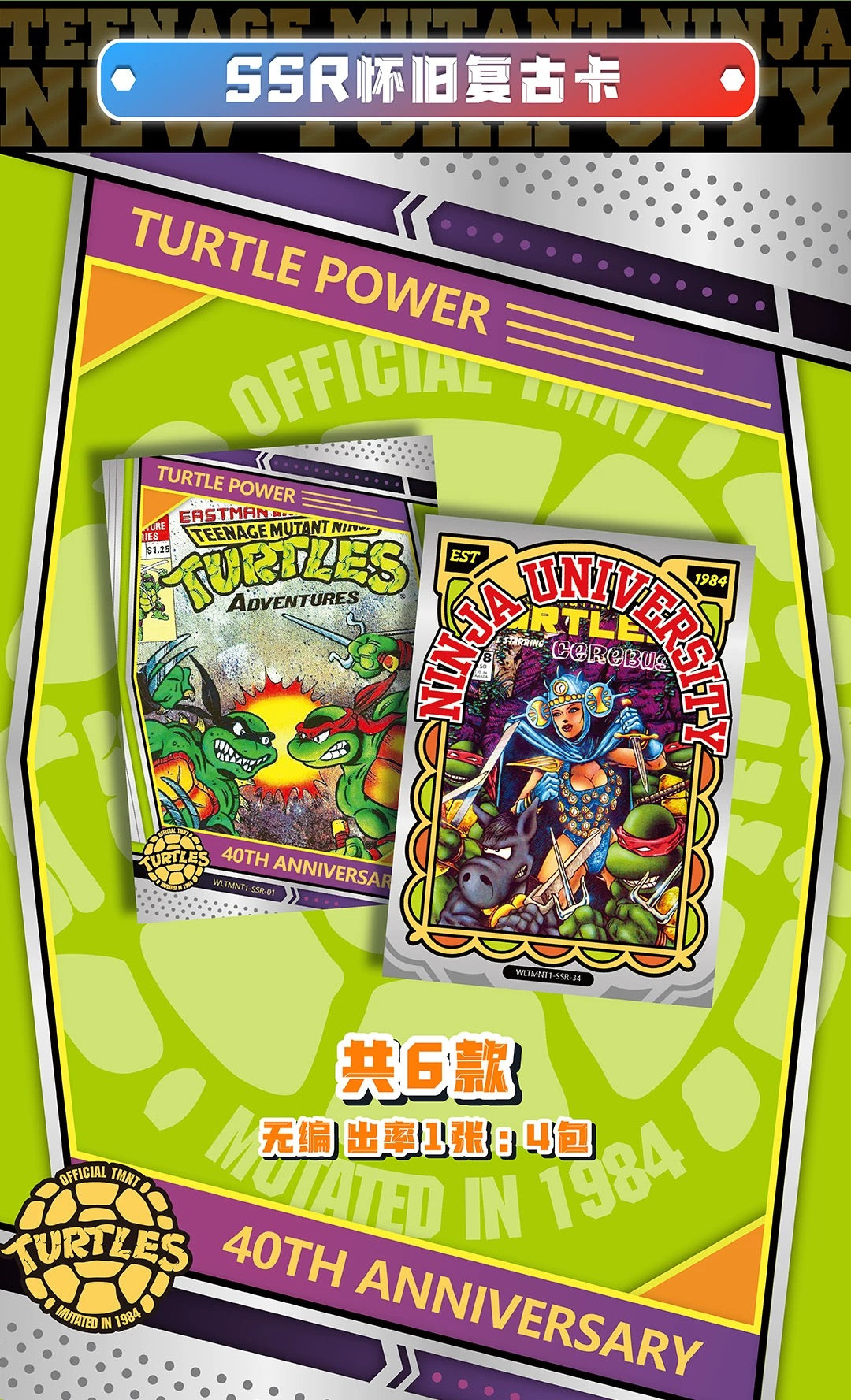 1 Sealed case 2025 WonderCard TMNT “Precious Series 1-Urban Heroes” trading card (ship from China )