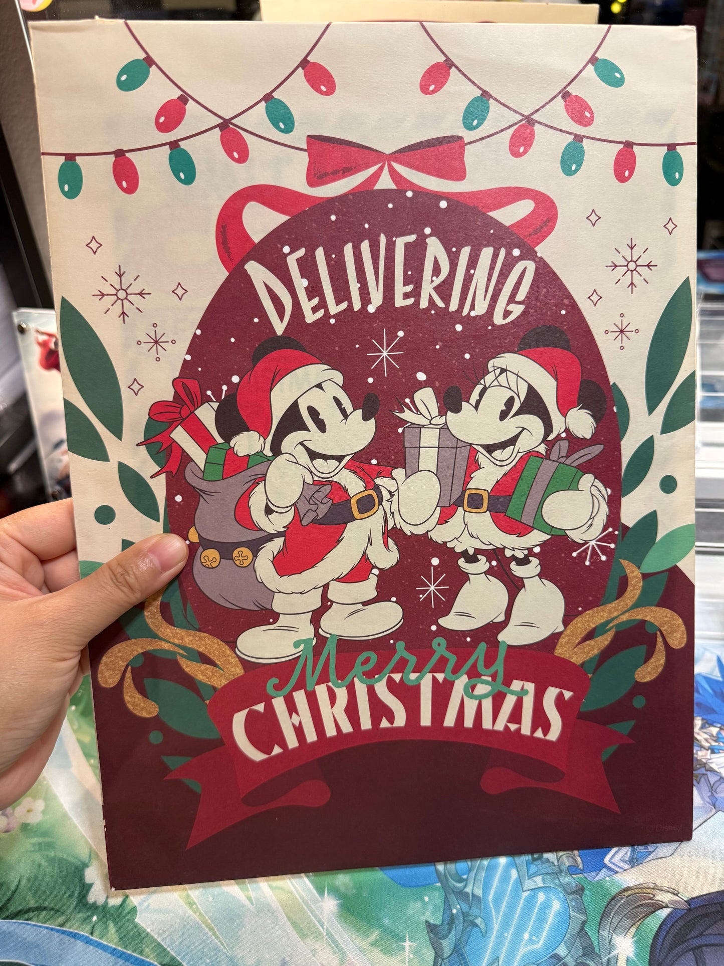 2023 Card Fun Disney 100 Joy Festival Christmas A4 size art board Donald Duck(little cut on the back, picture 3)