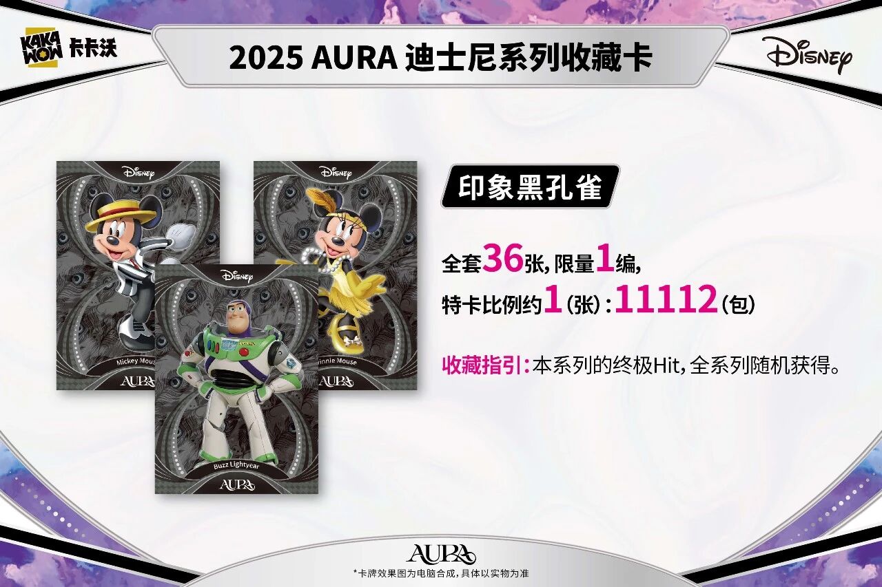 2025 Kakawow Aura Disney Collection Trading Card Sealed Box