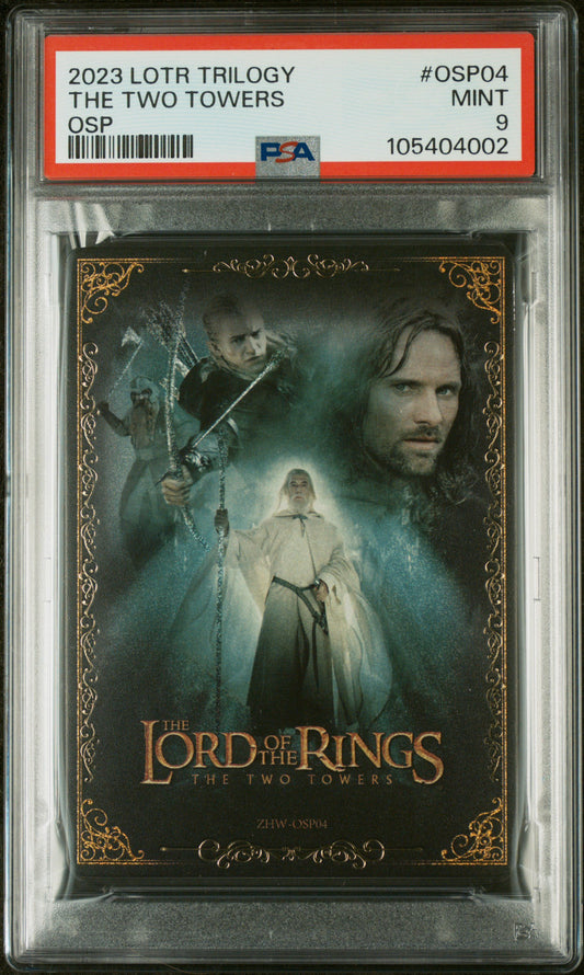 2023 Card Fun LOTR Trilogy OSP04 The Two Towers PSA 9
