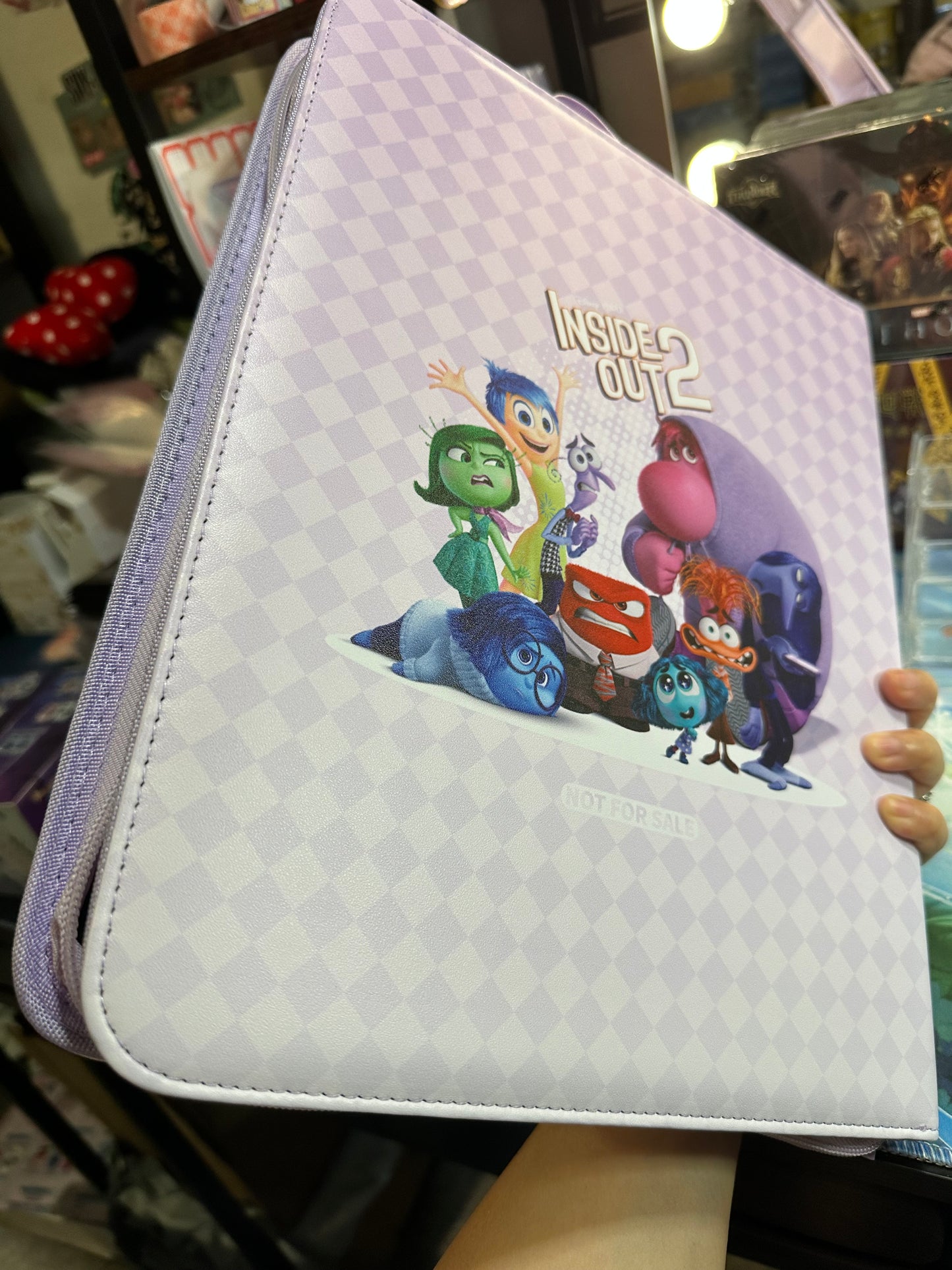 Disney Pixar Inside Out 2 binder 9-Pocket Card Storage Case, Double-Sided Pockets Trading Card Protector