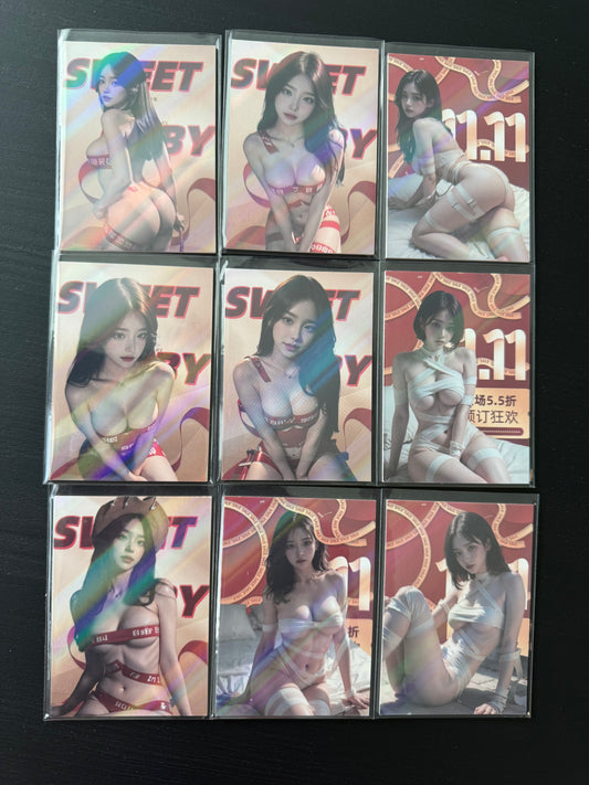 Hormone 4 Goddess Story Anime Waifu Card TCG Spicy Sexy girl 9 cards/set US seller