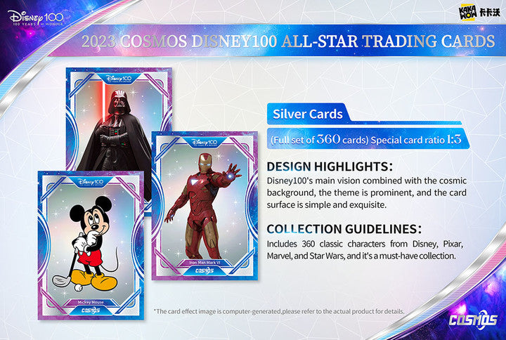 Kakawow 2023 COSMOS Disney100 ALL-STAR Trading Cards