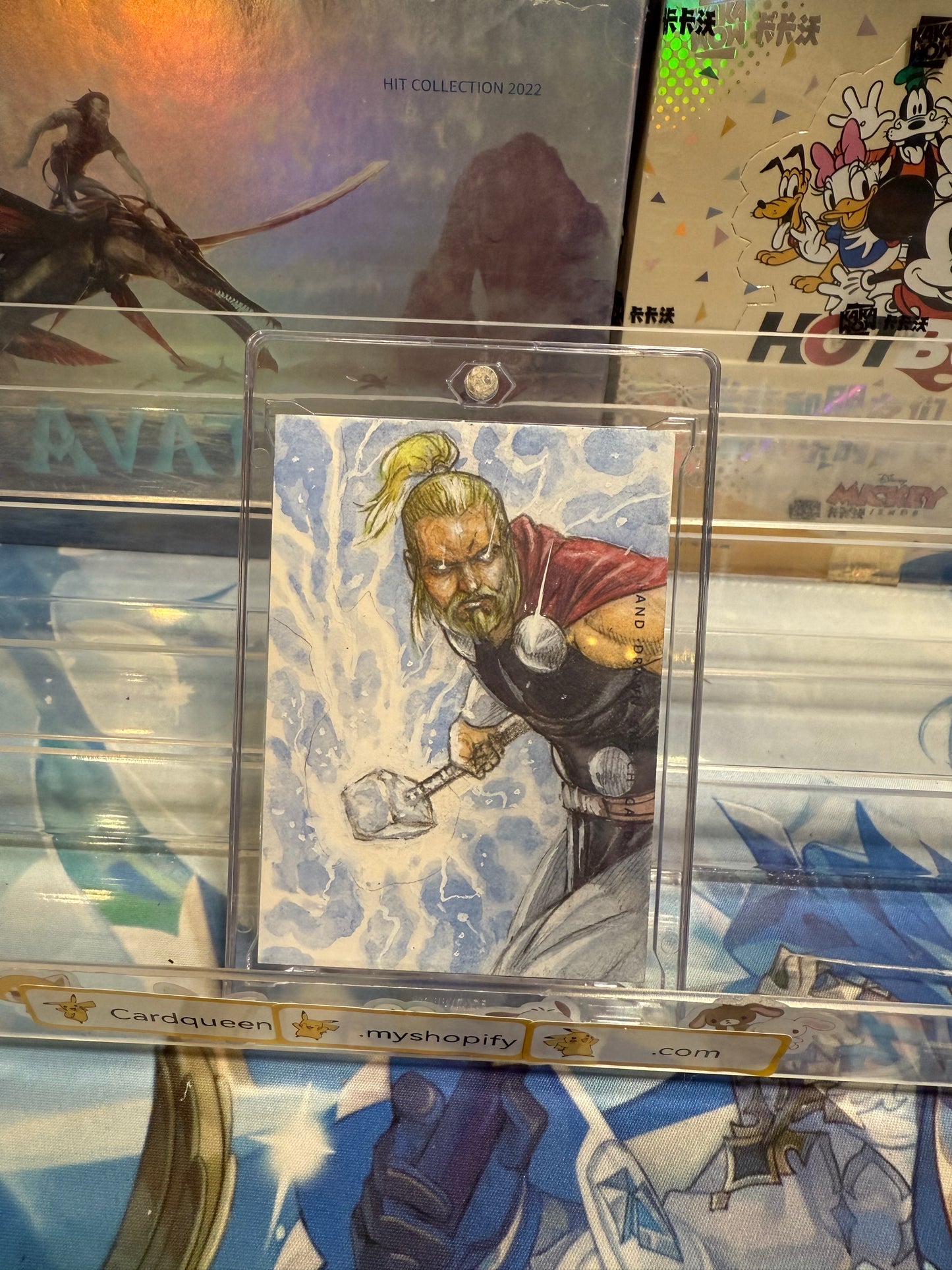 Thor 1/1 sketch card from Finding Unicorn Marvel Thor-Thunder set US seller
