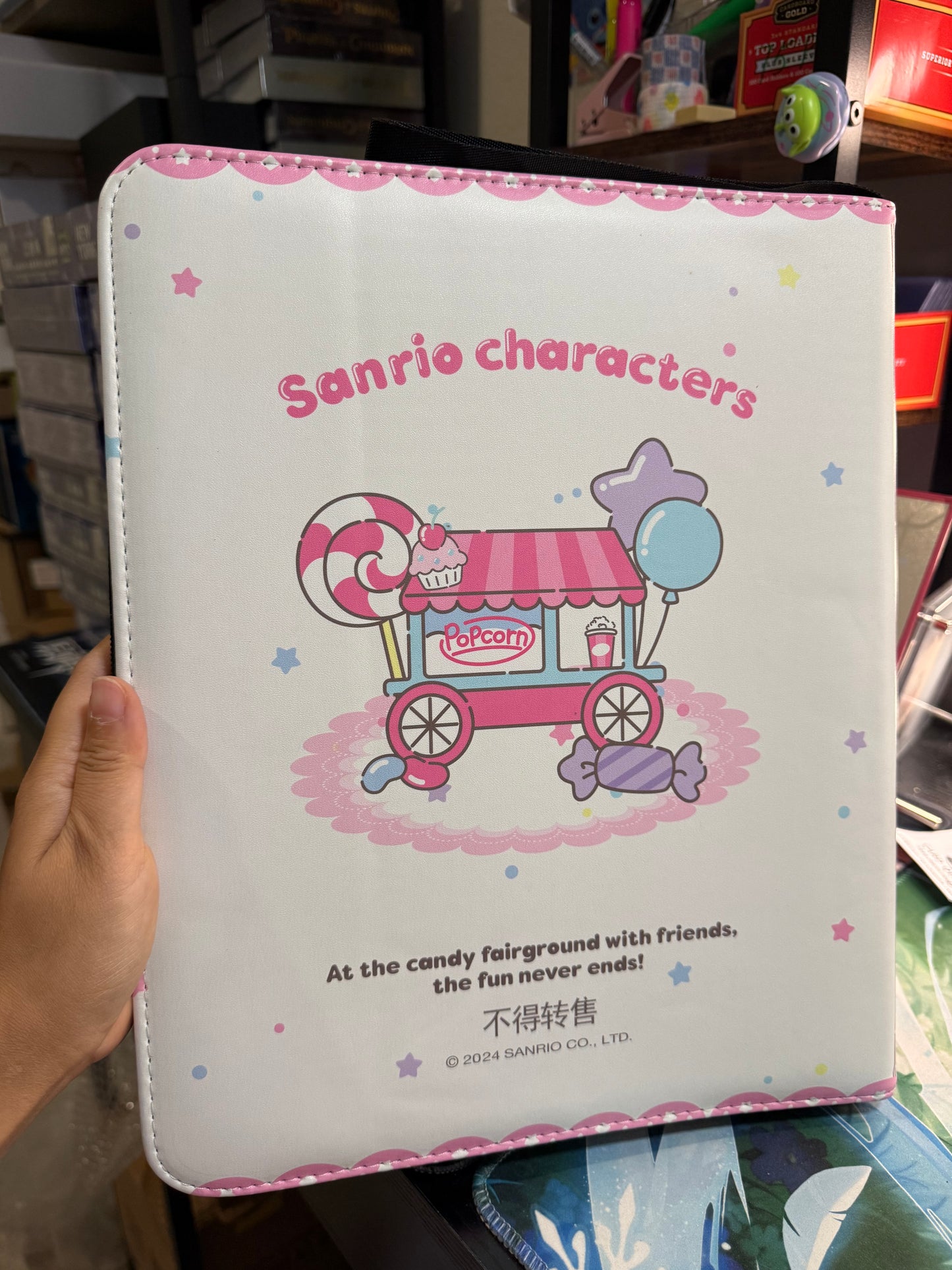 KB Official Sanrio Characters Hello Kitty Kuromi Candy Trading Cards binder 3 Ring 9 Pockets