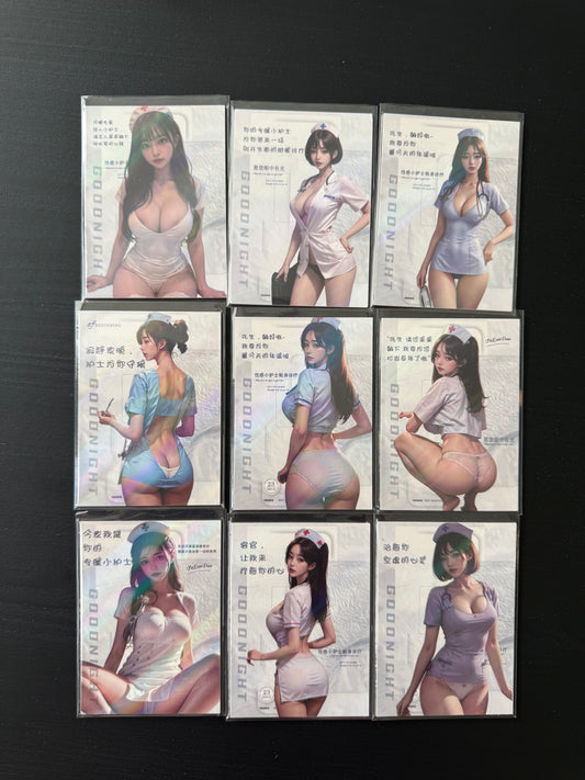 Hormone 4 Goddess Story Anime Waifu Card TCG Spicy nurse cosplay 9 cards/set US seller