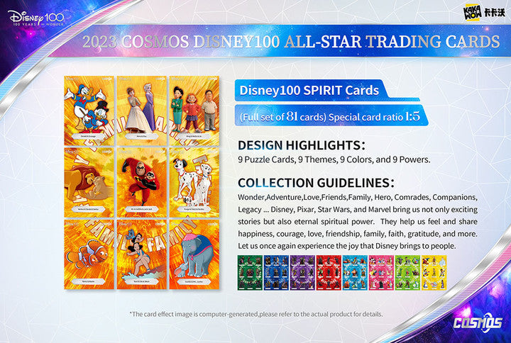 Kakawow 2023 COSMOS Disney100 ALL-STAR Trading Cards