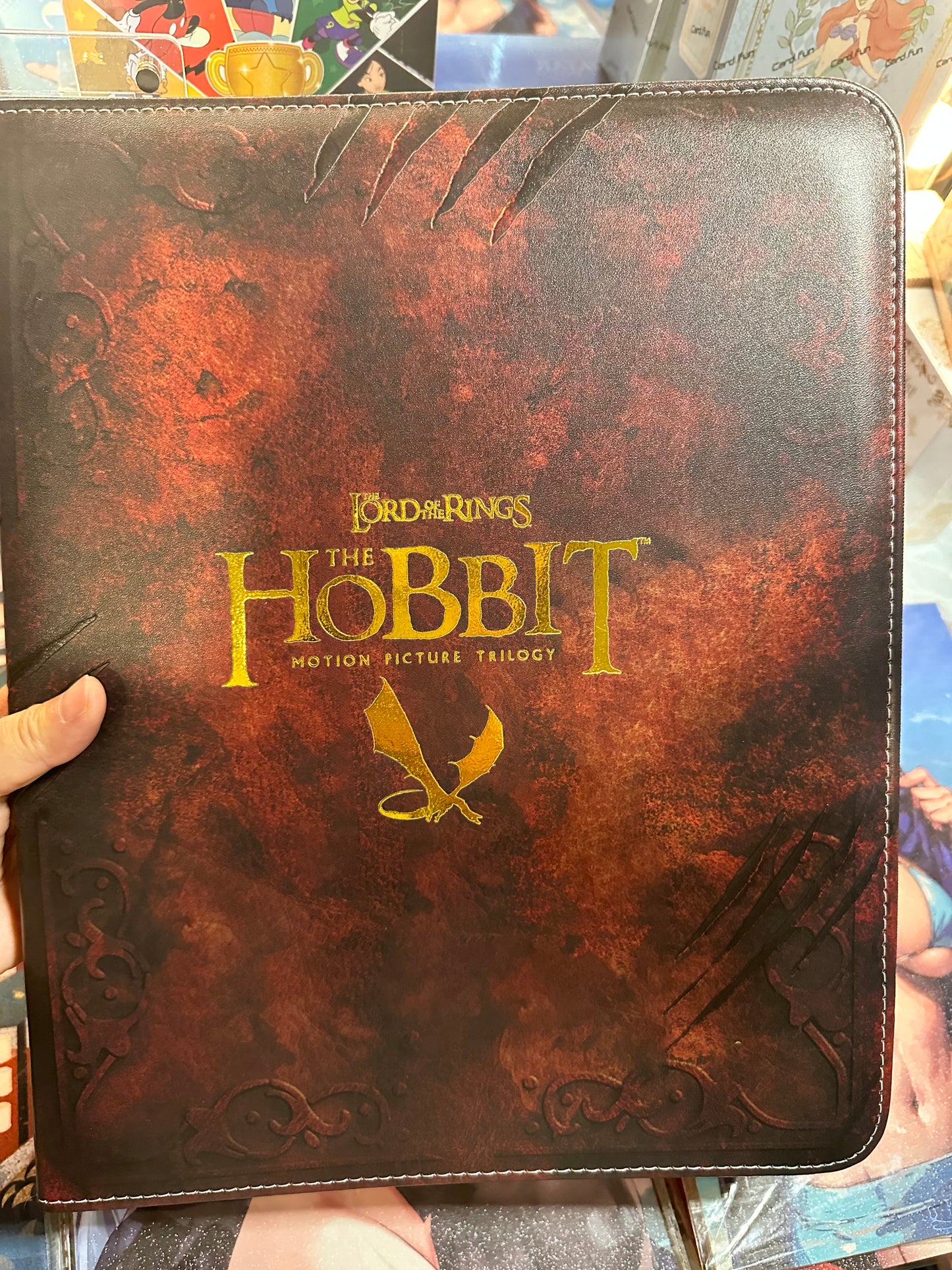 The Hobbit Binder LOTR Card Fun 20 pages 9 pockets double sided sheets US seller