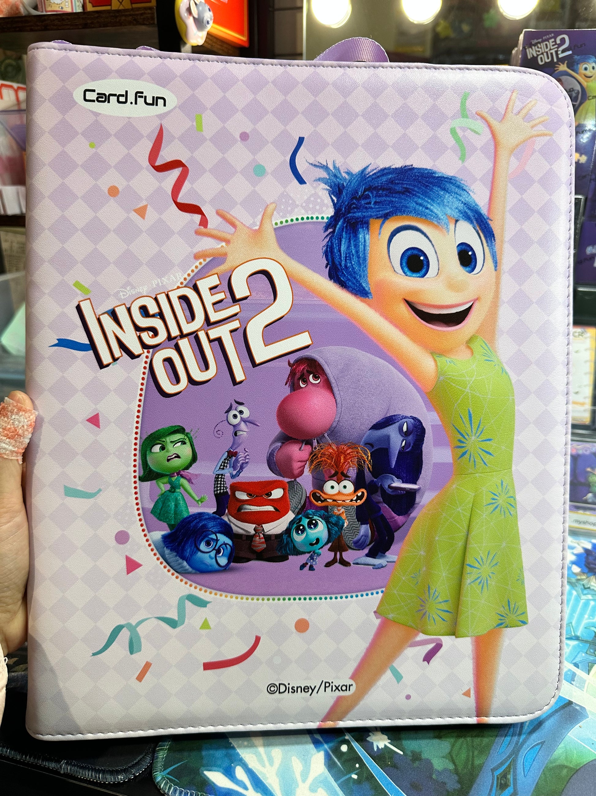 Disney Pixar Inside Out 2 binder 9-Pocket Card Storage Case, Double-Sided  Pockets Trading Card Protector