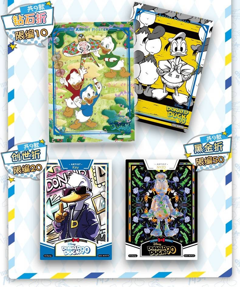 Donald Duck 90th Anniversary birthday trading cards Card Fun