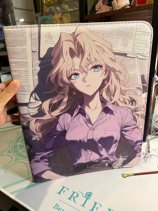 Detective Conan Vermouth Waifu Trading Cards binder 3 Ring 9 Pockets