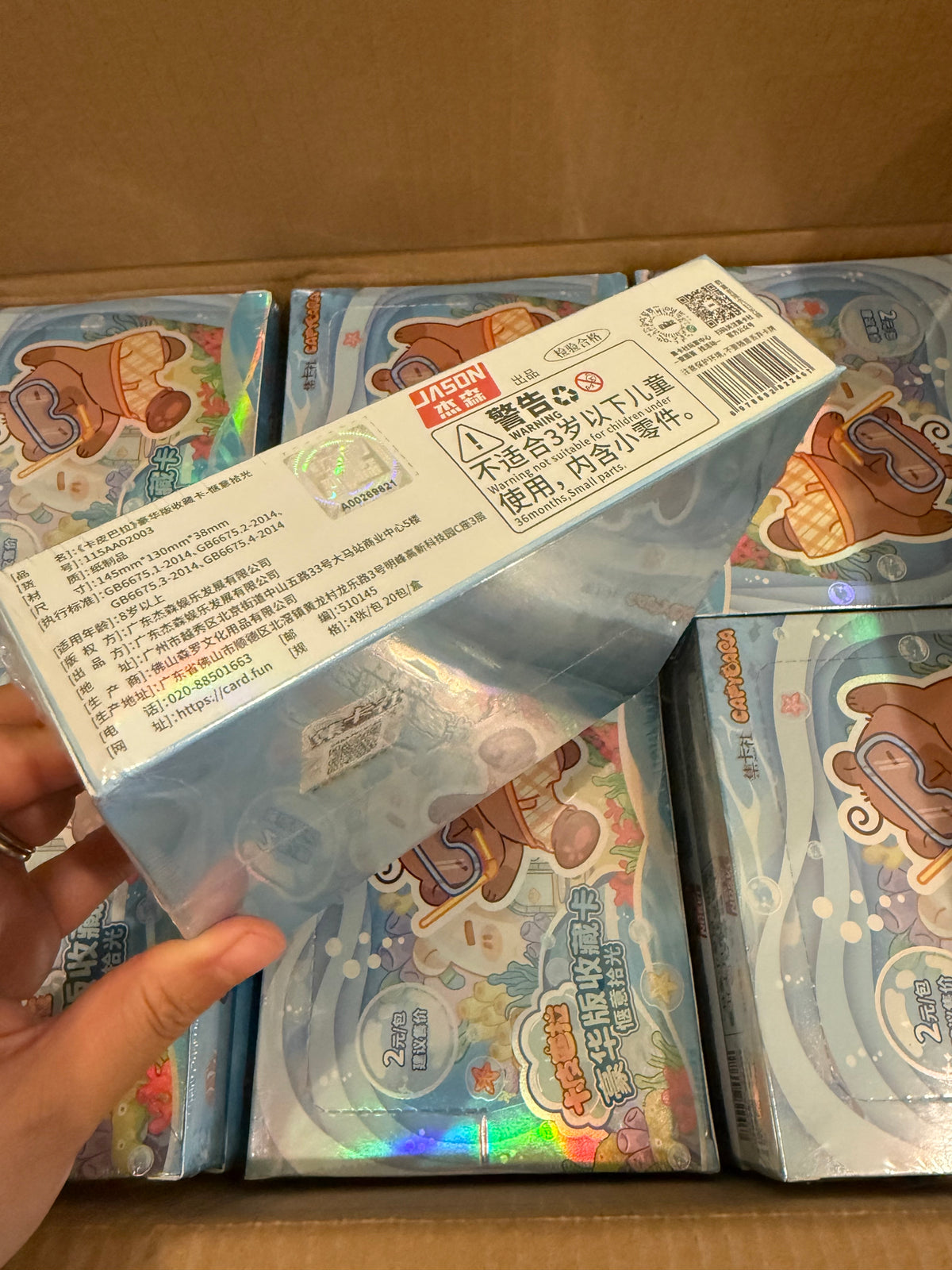 Card Fun Capybara Anime Cute Card Collection Trading Cards Sealed Box