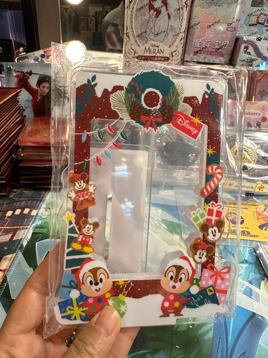 Chip and Dale card display case Card Fun Disney100 Festival US seller Christmas