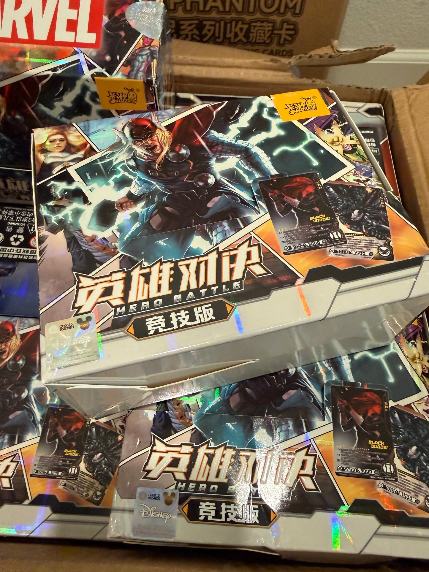 Kayou Marvel Hero Battle Series 4 Thor trading cards New Box