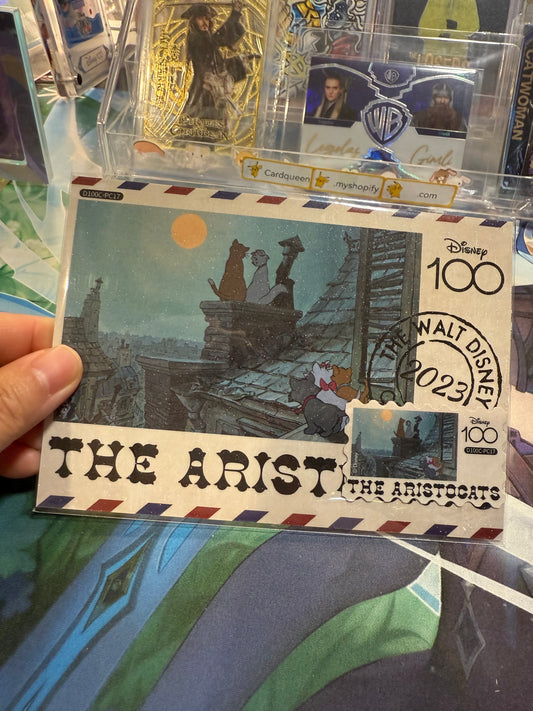 Card Fun Disney 100 Carnival postcard The Aristocats (Stamp and postcard matched) US seller