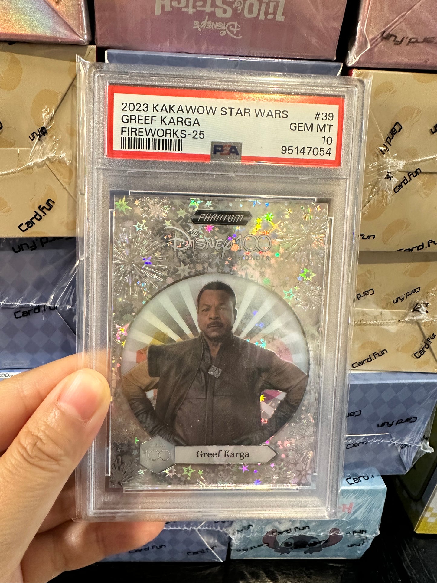2023 Kakawow Star Wars Greef Karga Fireworks 8/25 PSA 10 US seller