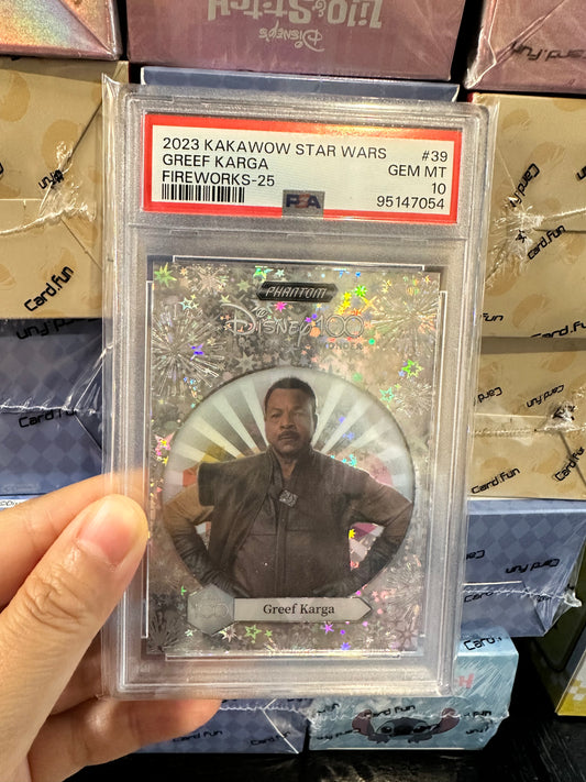 2023 Kakawow Star Wars Greef Karga Fireworks 8/25 PSA 10 US seller