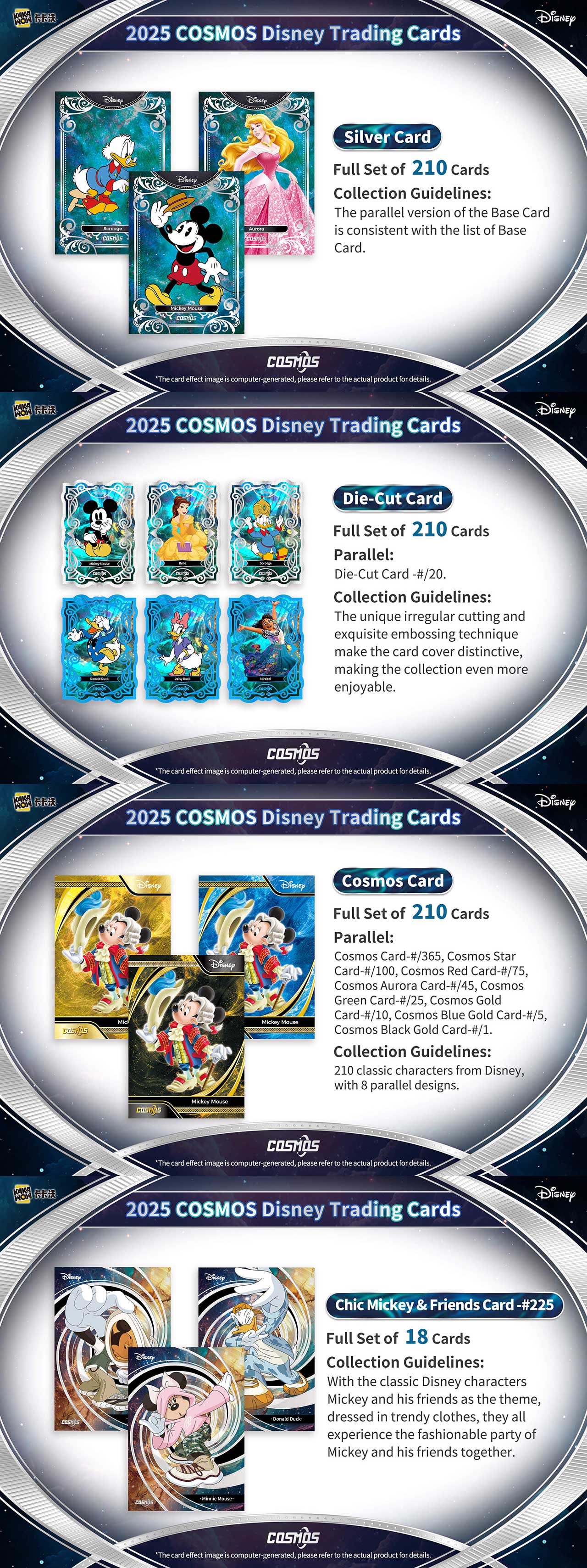 Kakawow 2025 Cosmos Disney Trading Cards Sealed box