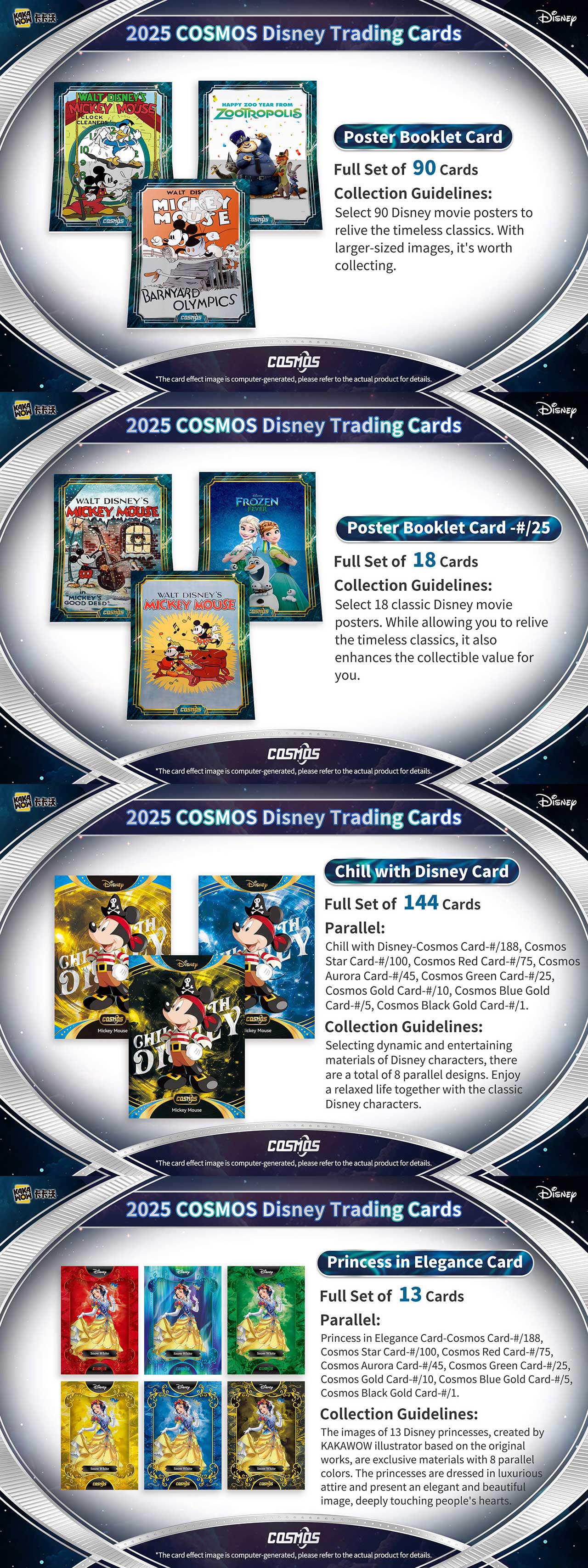 Kakawow 2025 Cosmos Disney Trading Cards Sealed box