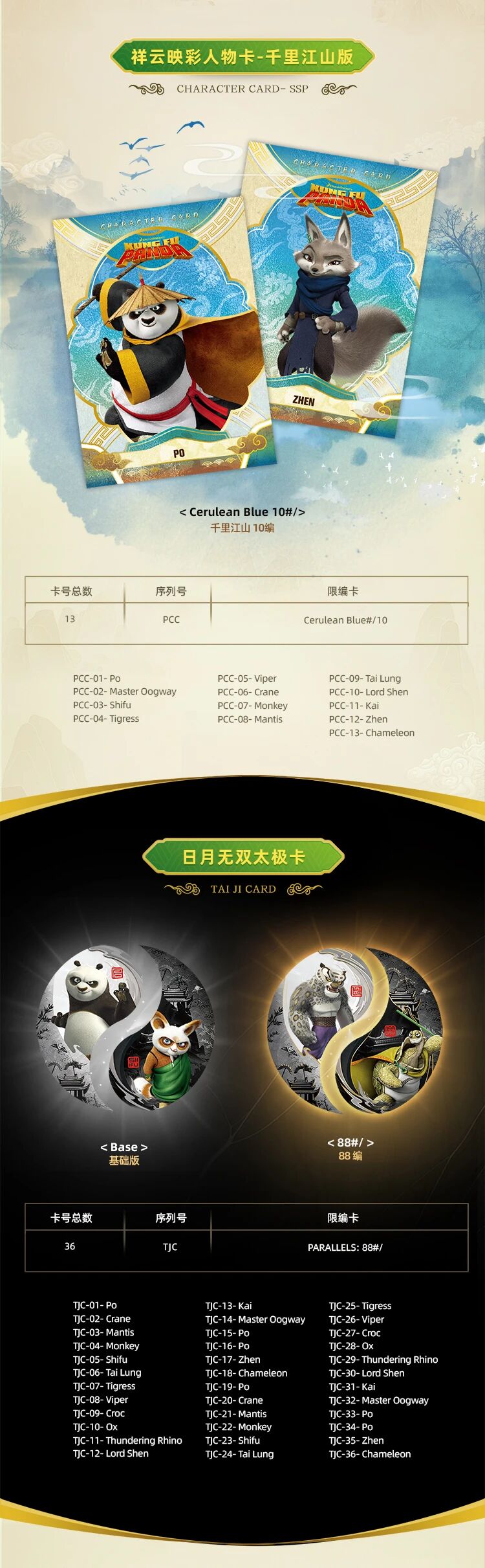 2024 Finding Unicorn Kung Fu Panda Legendary Collector Box