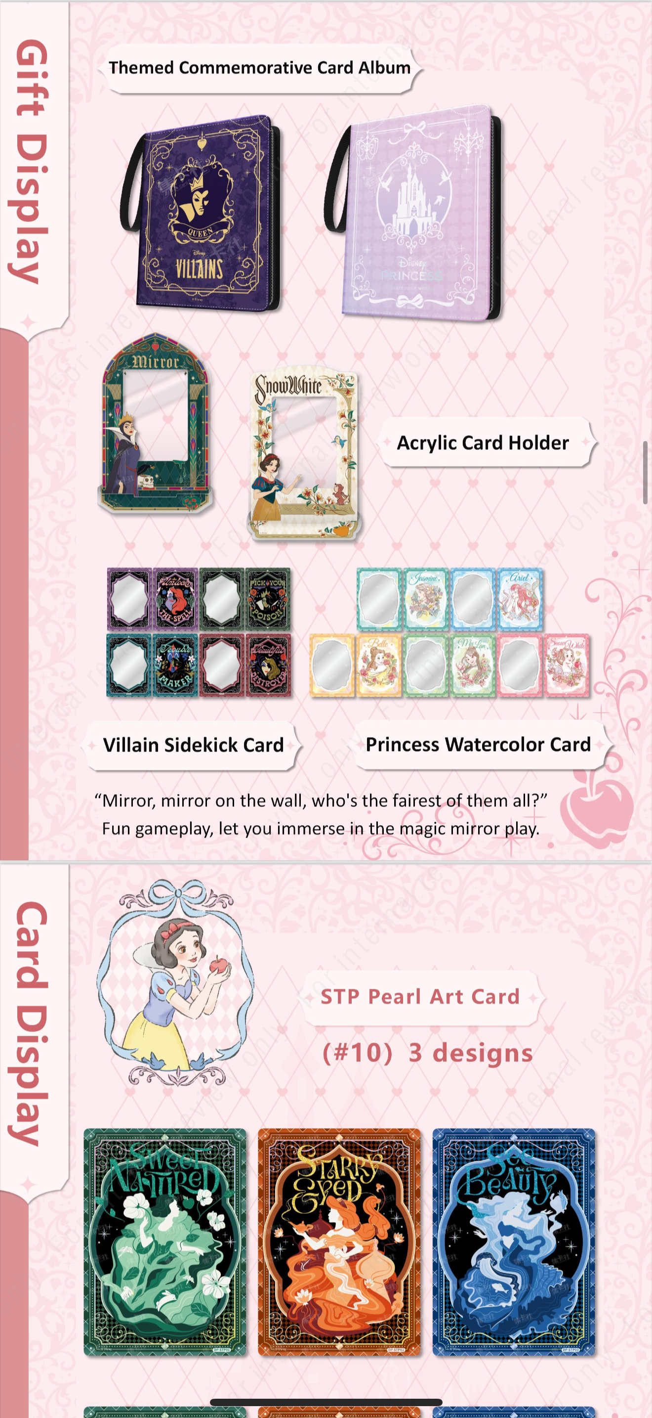 Card Fun Disney Princess Magic Fairy Tale Series Collectible Cards