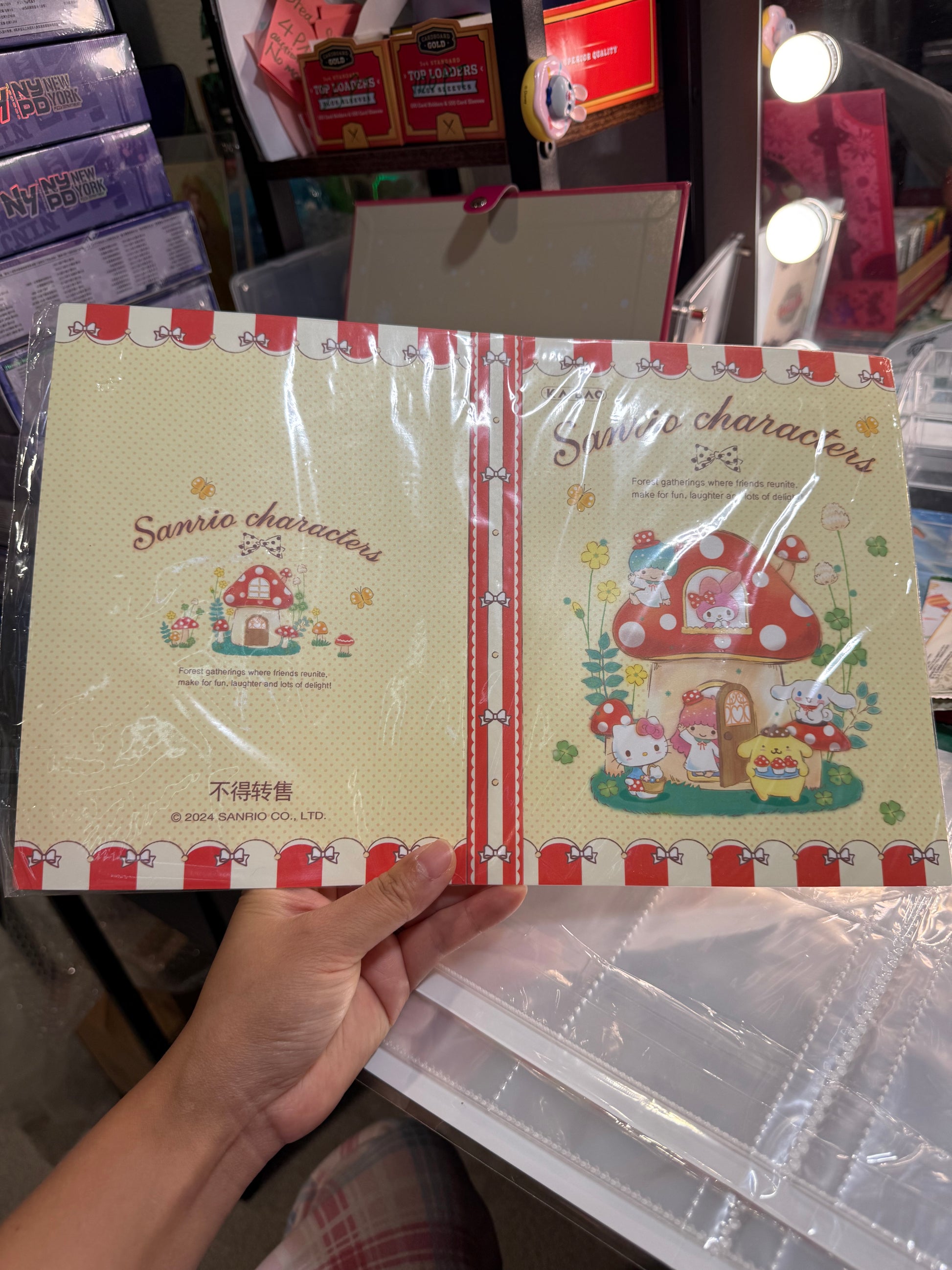 KB official Sanrio Characters trading cards binder 4 Pockets Red binde Card Queen KB official Sanrio Characters trading cards binder 4 Pockets Red binde Card Queen