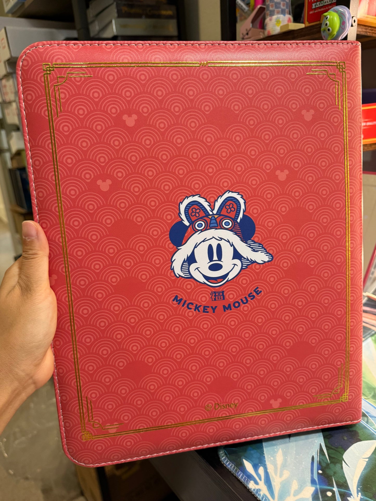 Card Fun official Disney Mickey Mouse Chinese New Year Snake  Trading Cards binder 3 Ring 9 Pockets