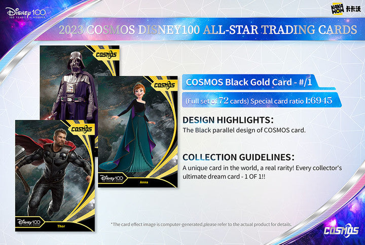 Kakawow 2023 COSMOS Disney100 ALL-STAR Trading Cards