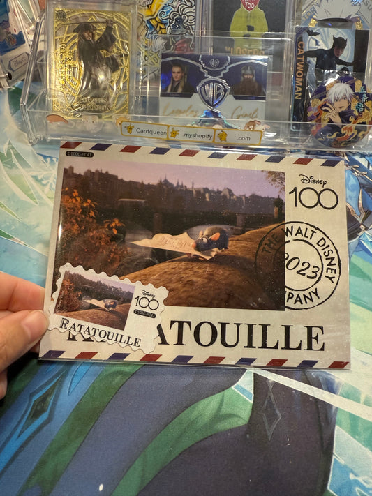 Card Fun Disney 100 Carnival postcard Ratatouille running (Stamp and postcard matched) US seller