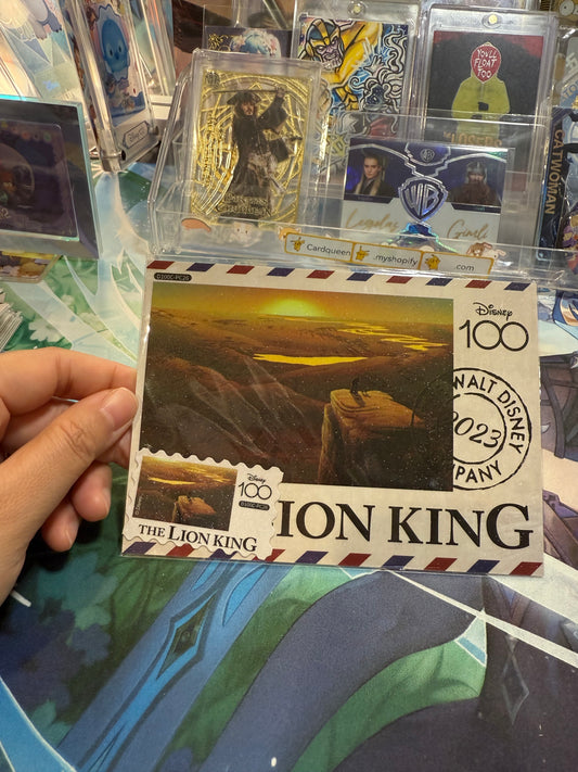 Card Fun Disney 100 Carnival postcard The Lion King (Stamp and postcard matched) US seller