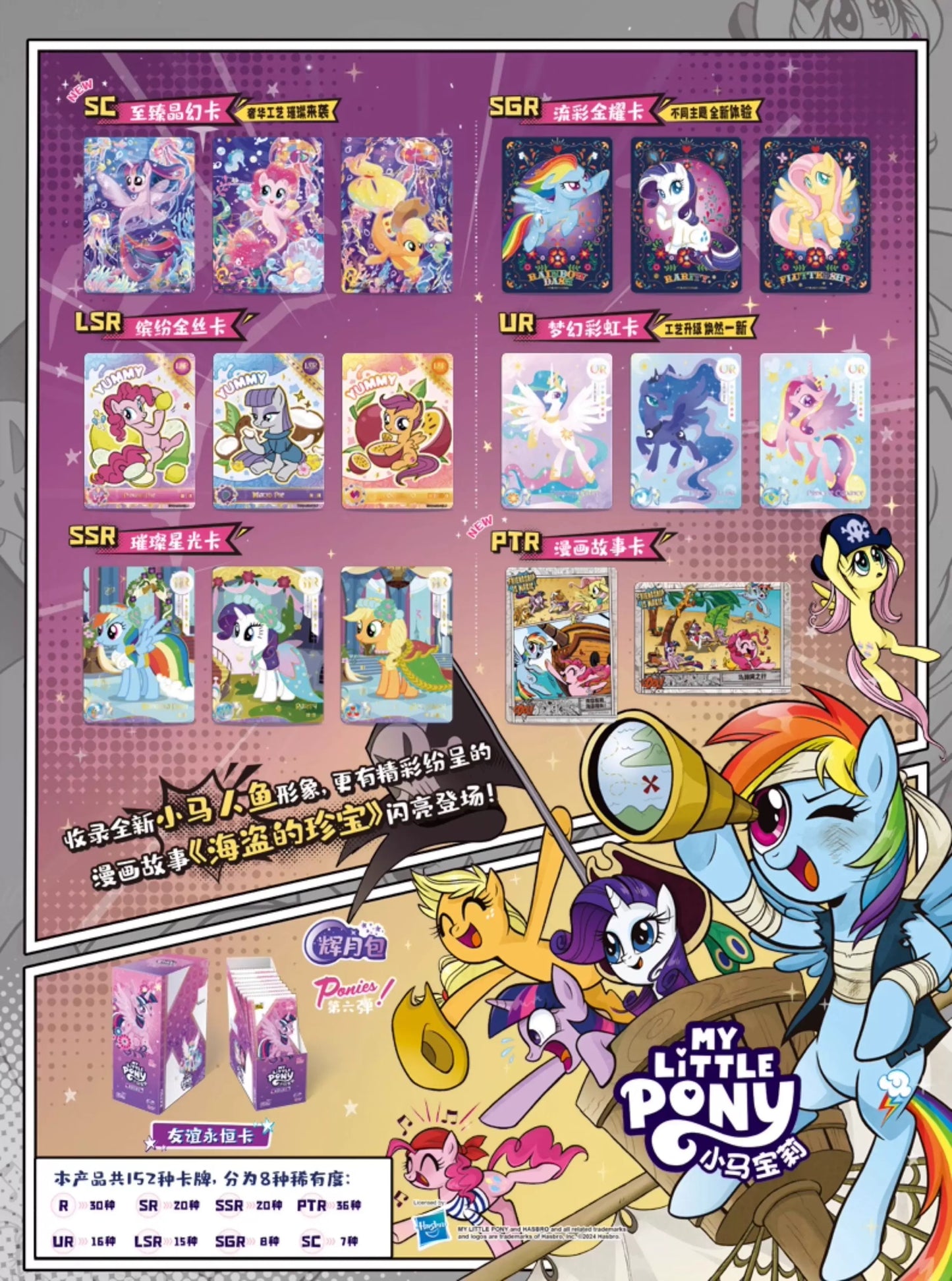 Kayou My Little Pony Collection Trading Card Moon Vol 6 Booster Box