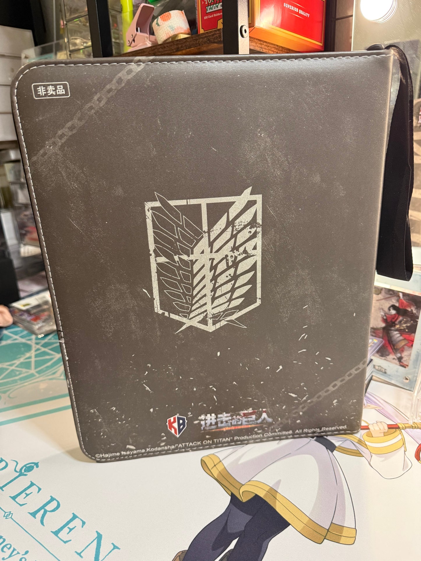 KB Official Attack On Titan Eren Titan Trading Cards Binder 3 Rings