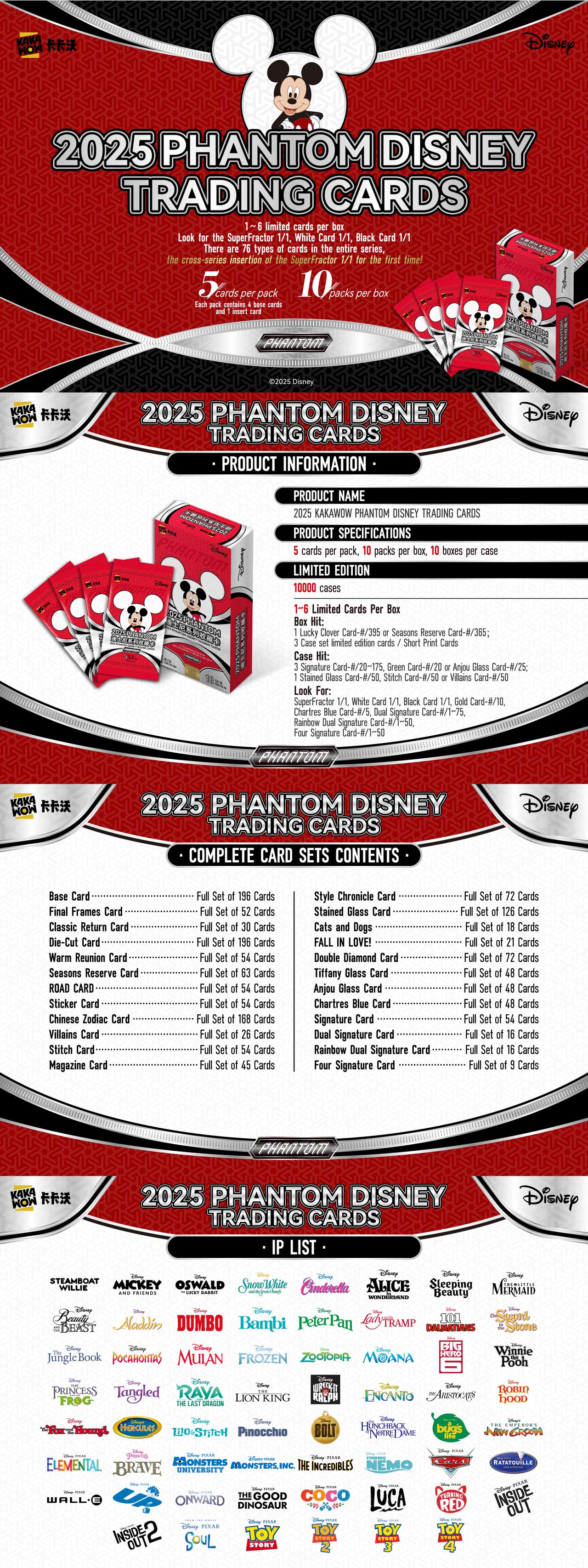 2025 KAKAWOW PHANTOM Disney Sealed New Factory Box（10 packs)