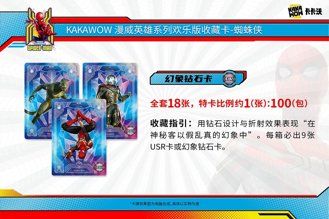 Kakawow Marvel Heroes JOY Edition Trading Cards Spider-Man Sealed Box